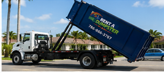 miami dumpster truck lifted picture